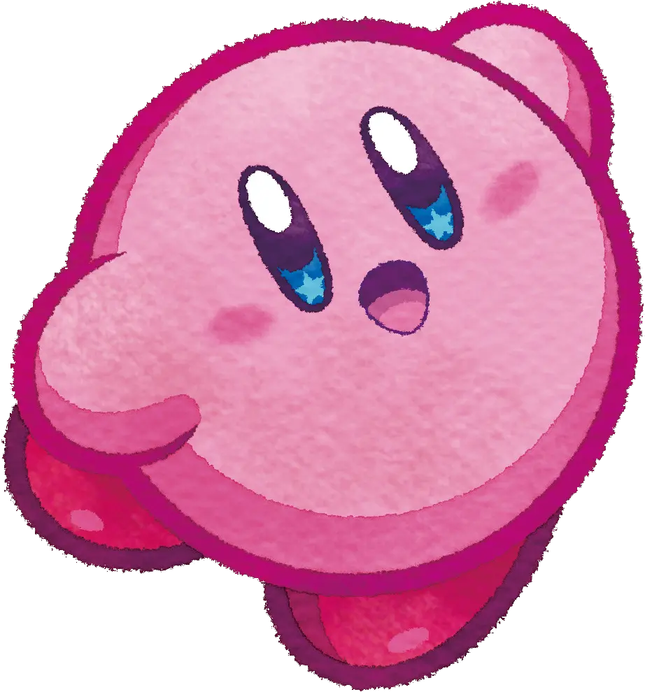 Kirby Clipart Cute Kirby Mass Attack Artwork Png Kirby Png