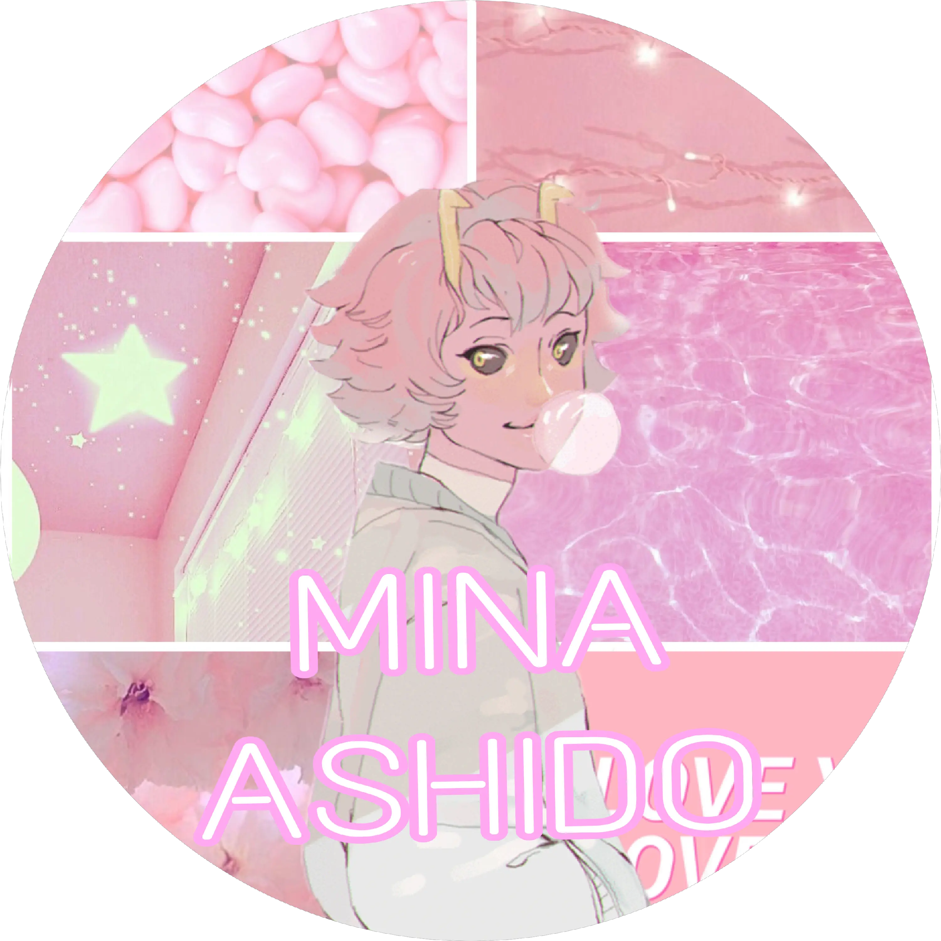 Mina Ashido Minaashido Sticker Mina Ashido Icons Circle Png Mina Icon