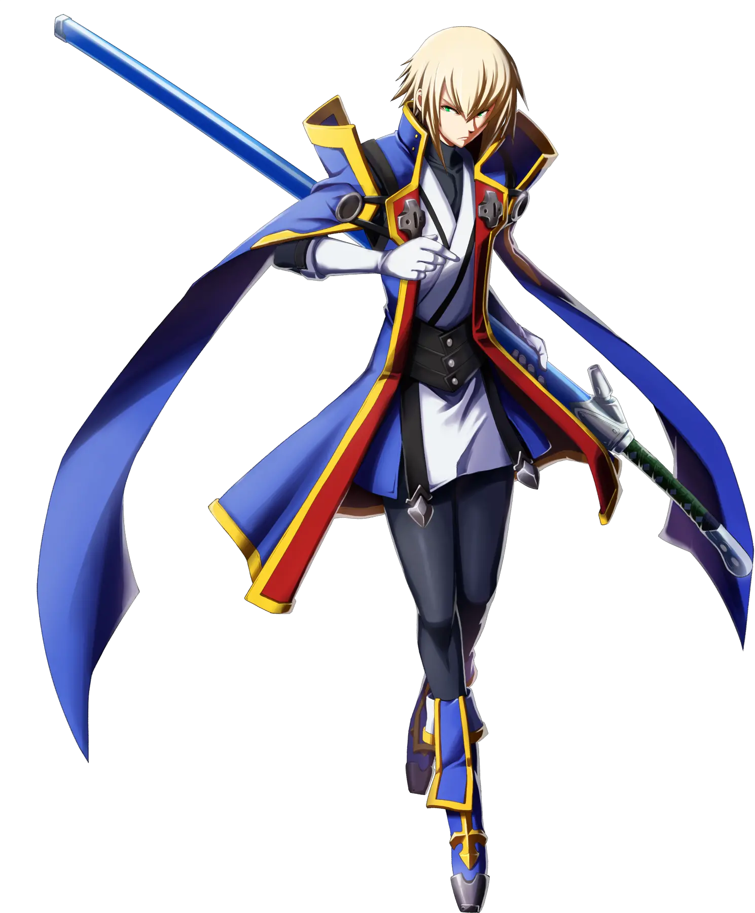 Bbcp Jin Portrait Blazblue Jin Kisaragi Png Jin Png