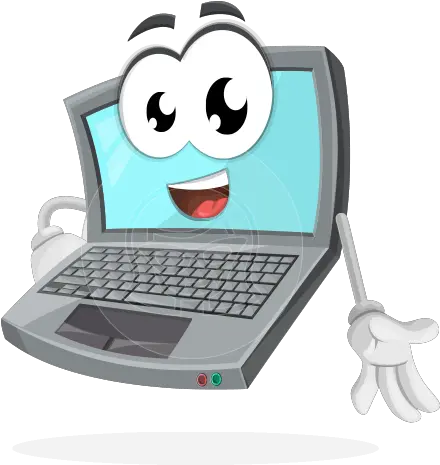 Laptop Computer Vector Character By Computer Vector Hd Png Cartoon Computer Png