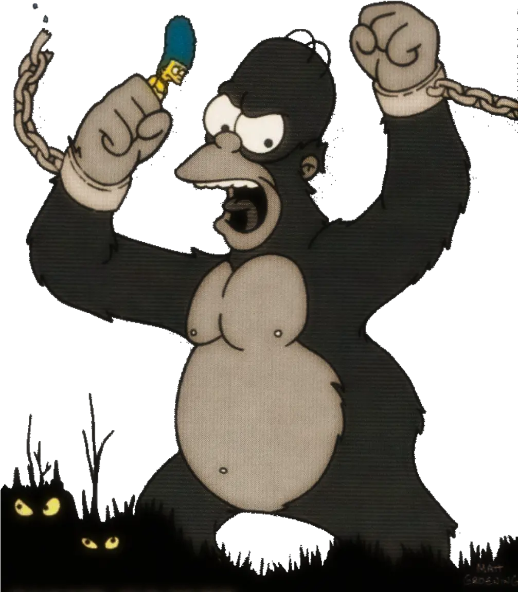 King Kong Color Png U0026 Free Colorpng Transparent Homer Simpson King Kong Kong Png