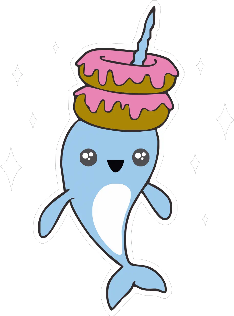 Download Narwhal Svg Kawaii Clip Kawaii Cute Narwhal Png Narwhal Png