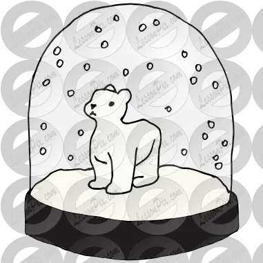 Snow Globe Picture For Classroom Therapy Use Great Snow Dot Png Globe Clipart Transparent