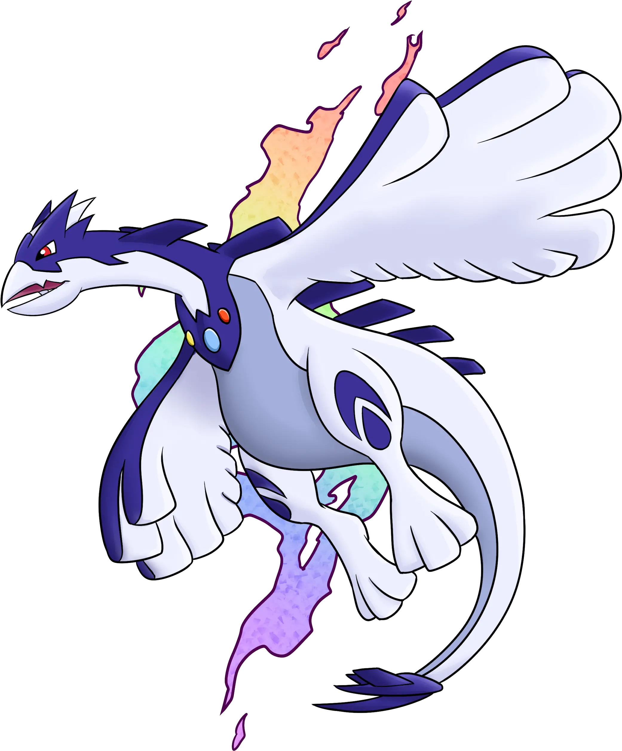 Lugia Transparent Mega Evolved Mega Ho Ho Pokemon Png Lugia Png