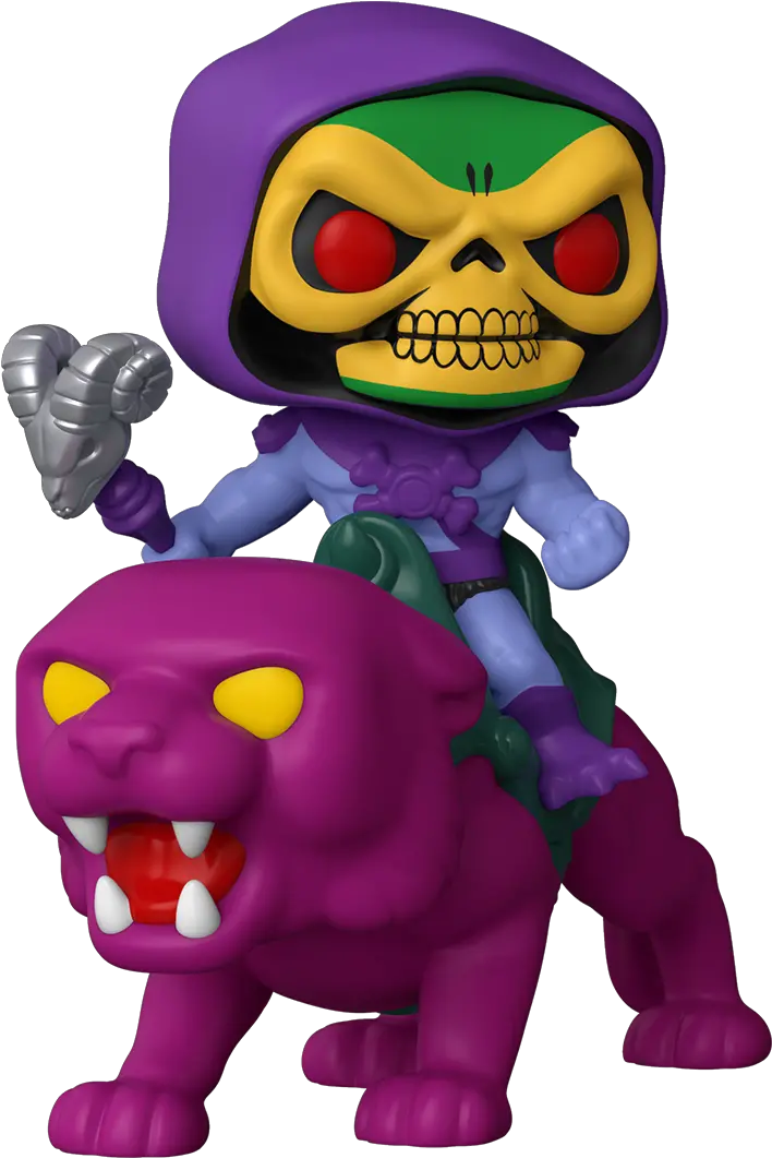 Motu Skeletor On Panthor Funko Pop Png Skeletor Transparent