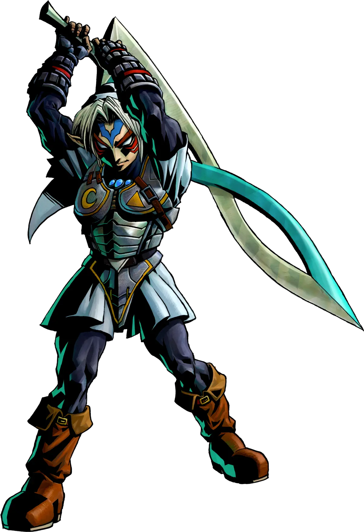 Fierce Deity Link Zelda Wiki Legend Of Zelda Mask Link Png Oni Mask Png