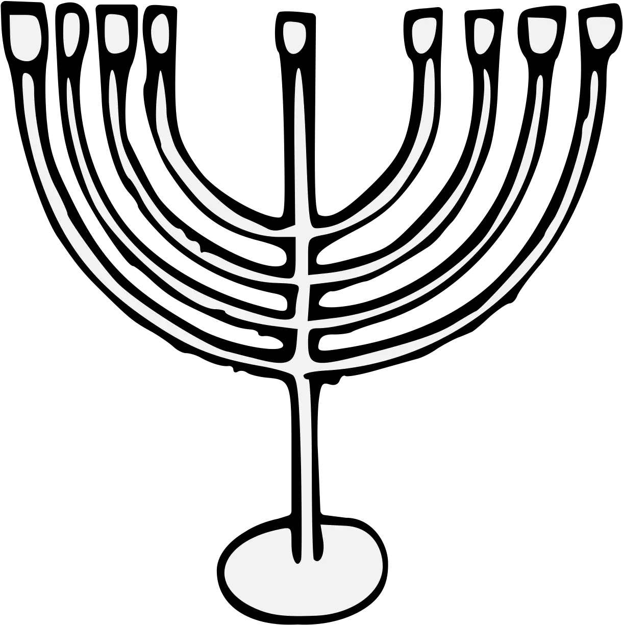 Menorah Traceable Heraldic Art Menorah Drawing Png Menorah Png