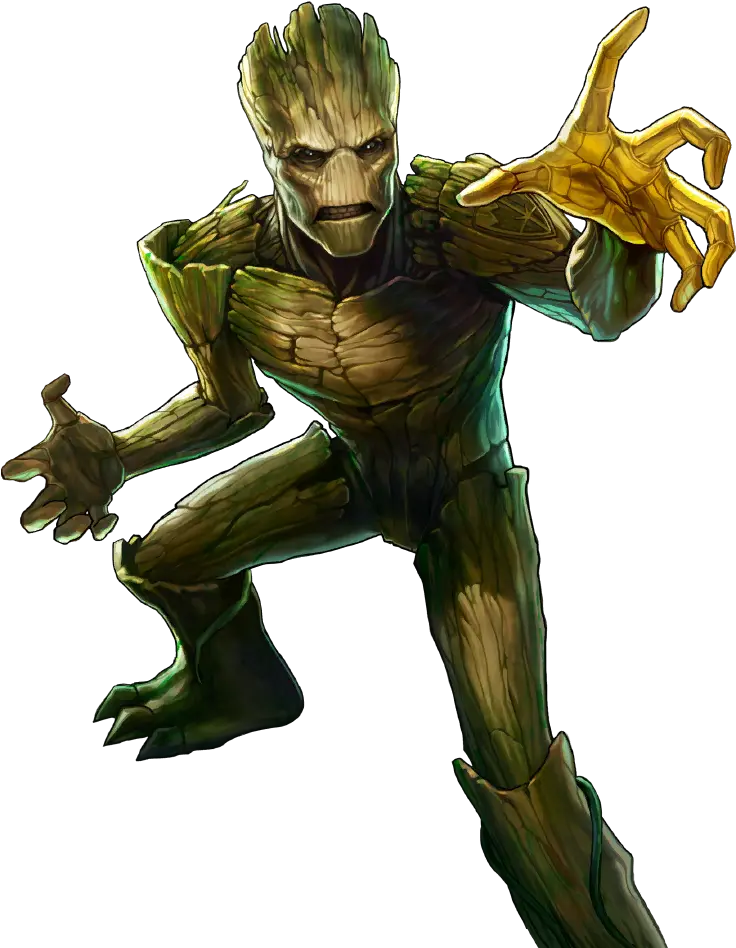Mobile Marvel Battle Lines Groot The Spriters Resource Illustration Png Groot Png
