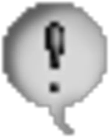 Exclamation Mark Mood Bubble Accessory Gaia Items Wiki Monochrome Png Red Exclamation Point Png
