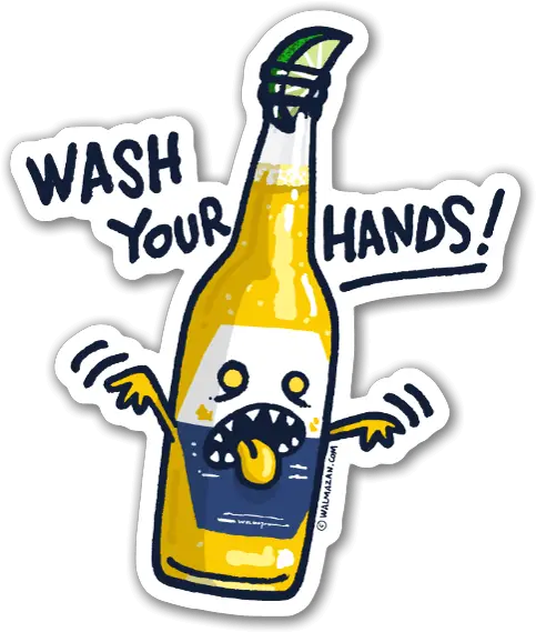 Wash Your Hands Stickerapp Wash Your Hands Corona Sticker Png Corona Bottle Png