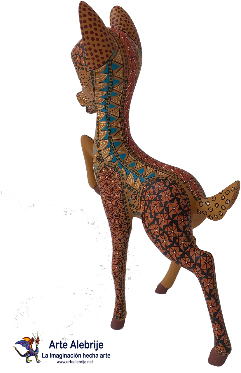 Wood Alebrije Animal Figure Png Bambi Png