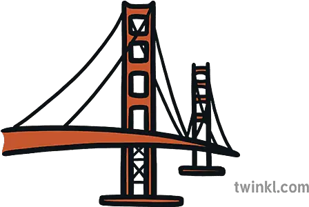 Golden Gate Bridge Map Icon Landmark Golden Gate Bridge Icon Png Map Of Usa Icon