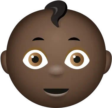 Baby Dark Skin Tone Icon Happy Png Dark Elf Icon