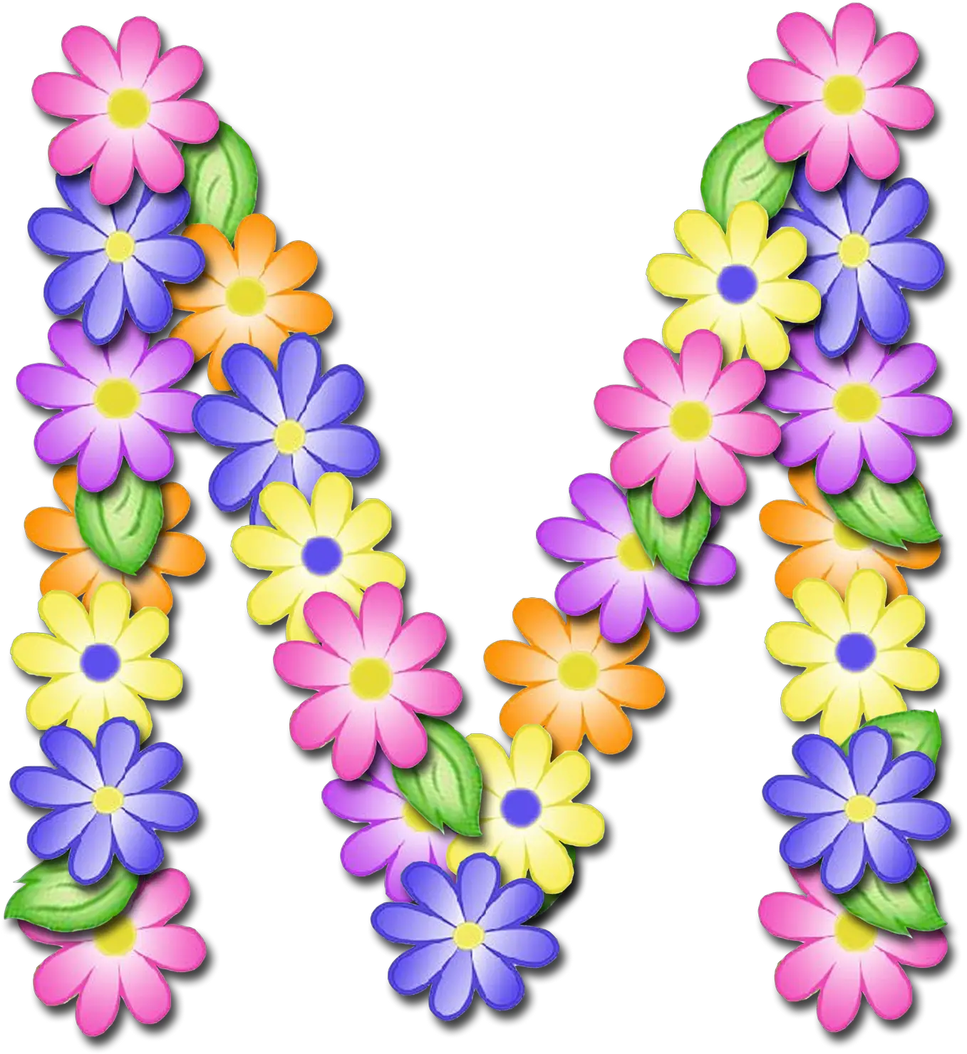 Clipart Letters Floral Transparent Letras De Flores Para Imprimir Png Flores Png