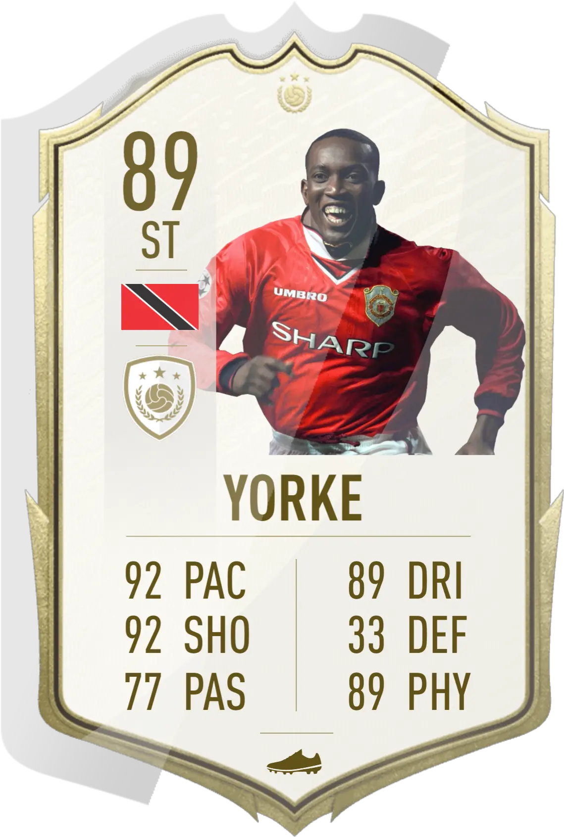 Would Love A Dwight Yorke Icon Card In Card Fifa 21 Png Treble Icon