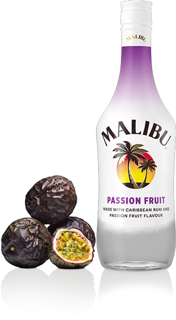 Malibu Passion Fruit Orange Juice Malibu Passion Fruit Png Malibu Rum Logo