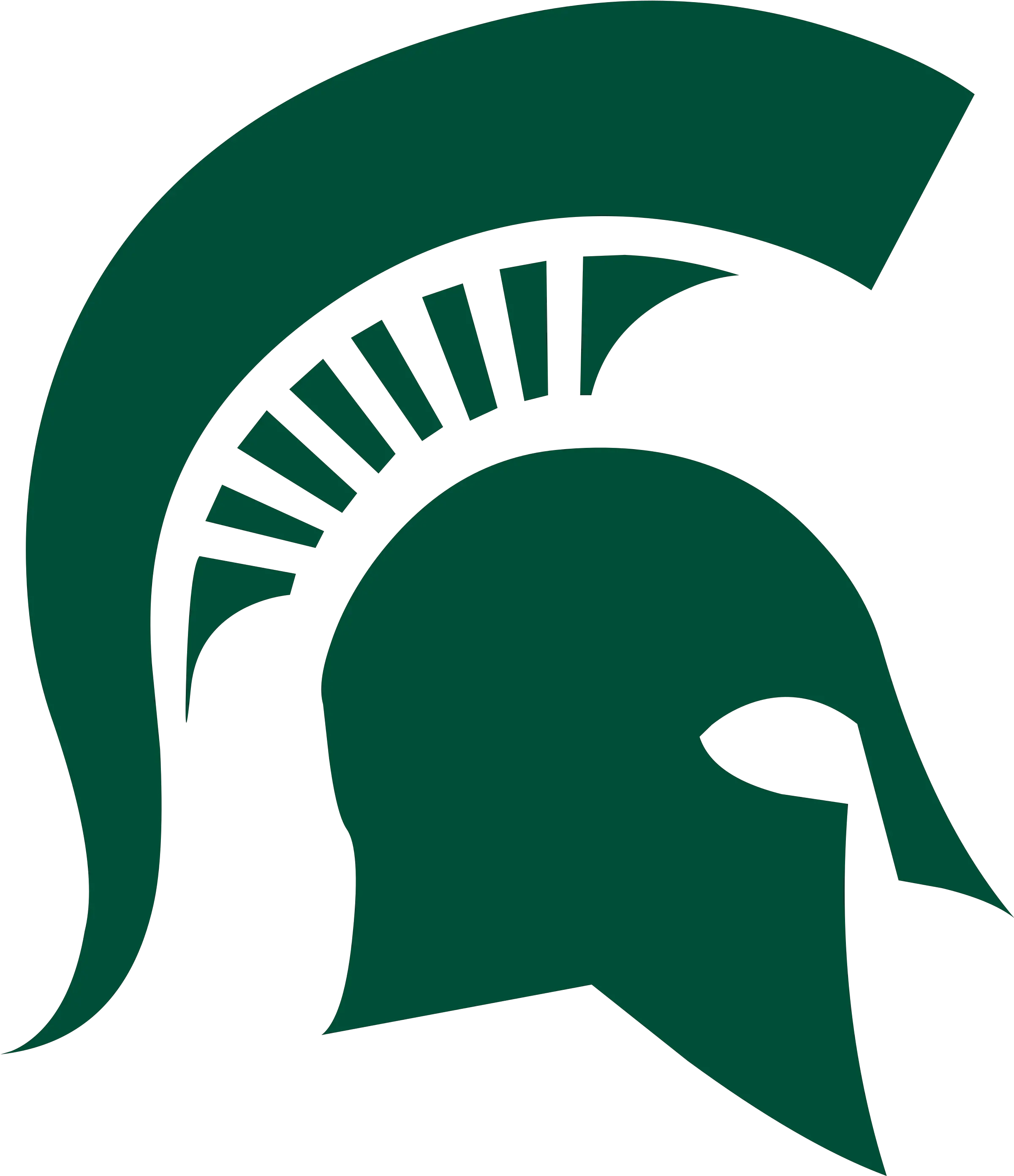 Michigan State Michigan State Spartans Logo Png Michigan Outline Transparent