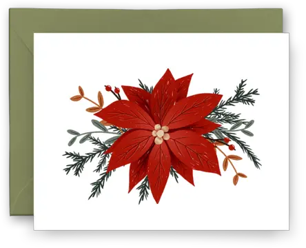 Holiday Cards U2013 Finch And Flourish Picture Frame Png Poinsettia Icon Png