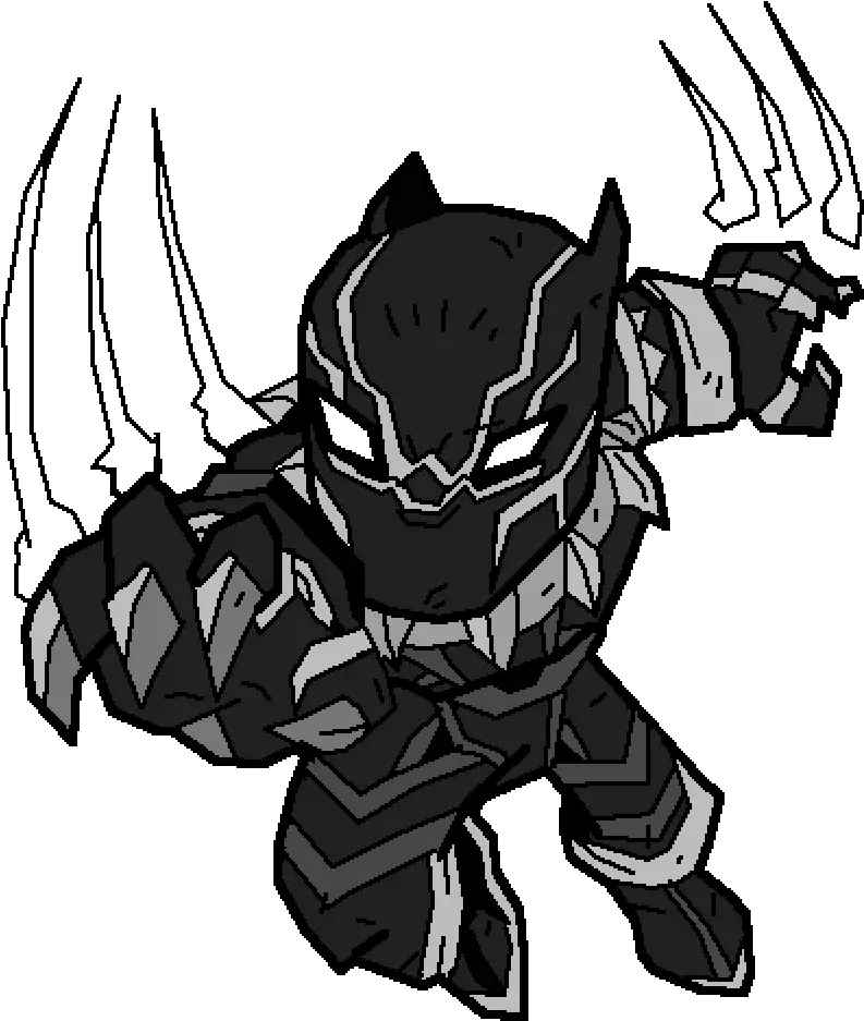 Pixilart Black Panther Chibi Rawr Xd By Hottrashboi Black Panther Chibi Png Panther Transparent