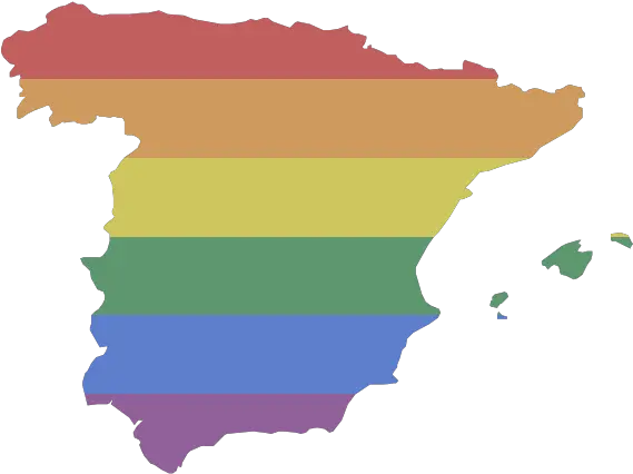 Lgbt Rights In Spain Equaldex Outline Spain Country Png Spain Flag Png