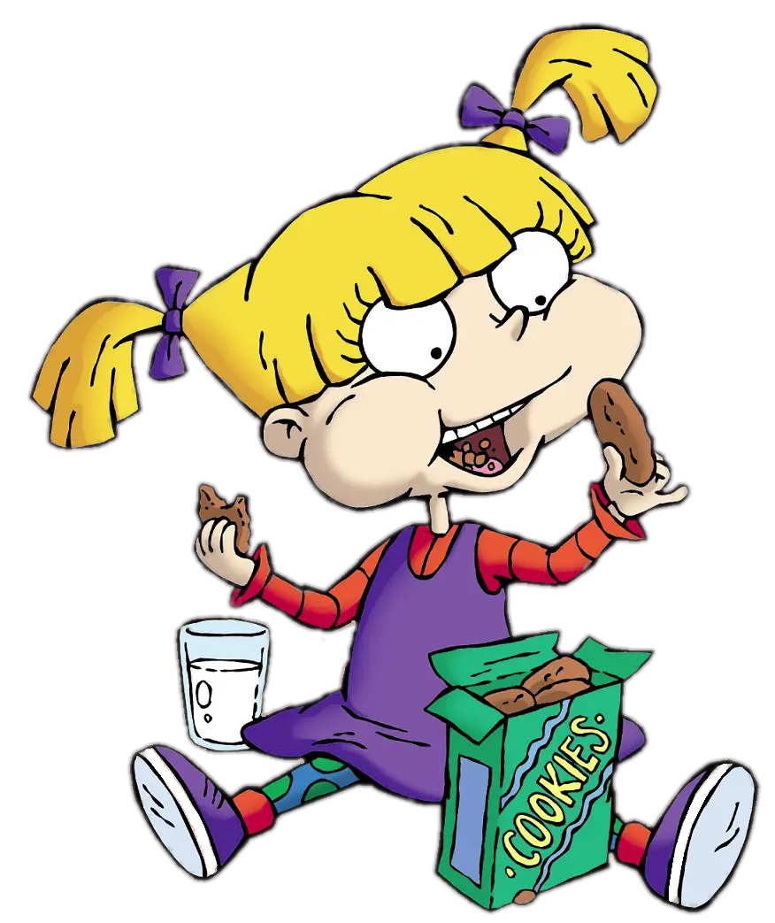 Check Out This Transparent Rugrats Angelica Pickles Eating Angelica Pickles Eating Cookies Png Eating Png