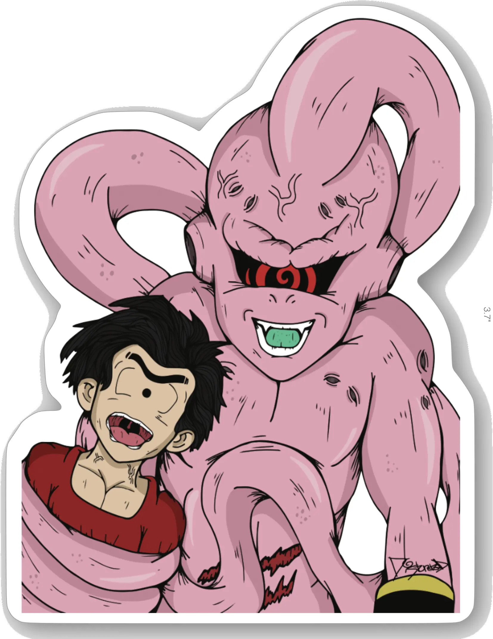 Distortedd Kid Buu Png