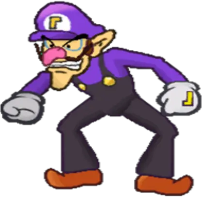 Paper Waluigi Roblox Cartoon Png Waluigi Png