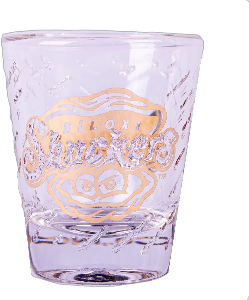 Biloxi Shuckers Drinkware Gold Ice Shot Glass Pint Glass Png Shot Glass Png