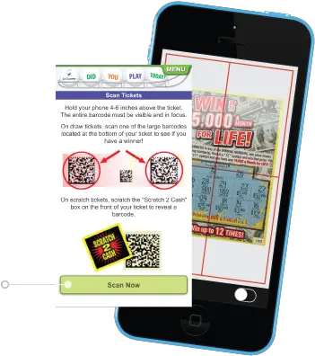 Download Ticket Scanning Game Information Retailer Locator Smart Device Png Ticket Barcode Png