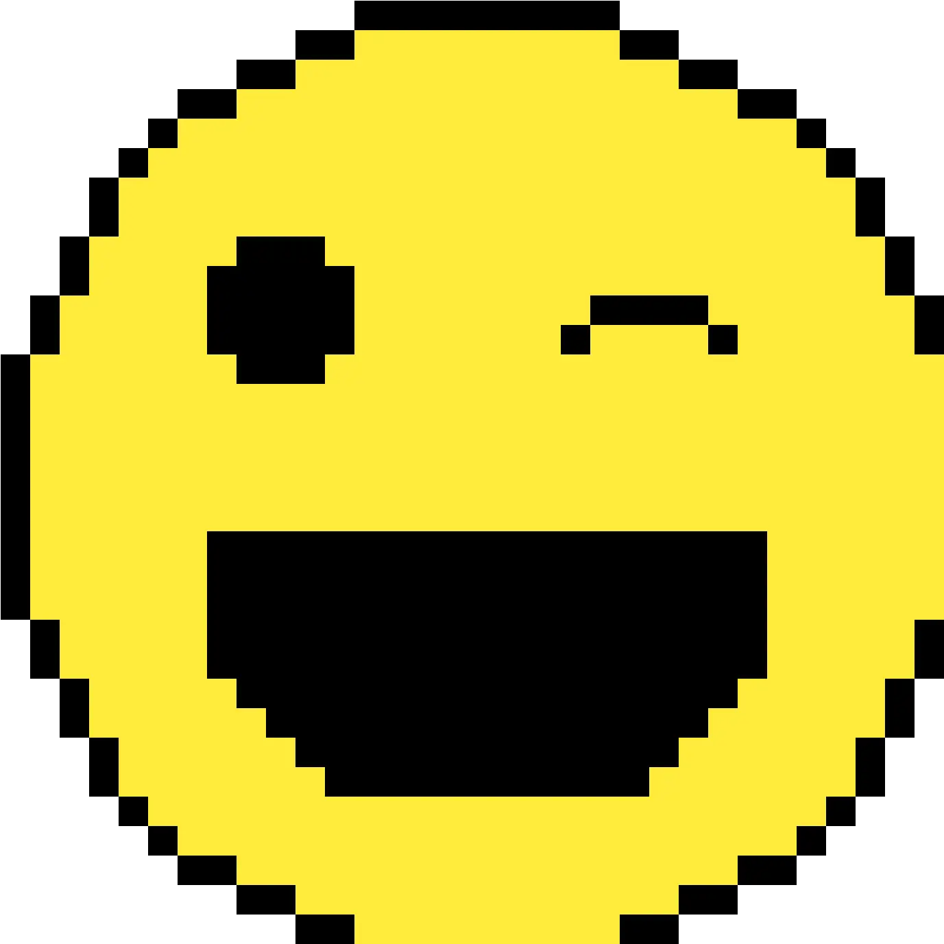 Wink Emoji Pixel Art Mirai Nikki Png Wink Emoji Png