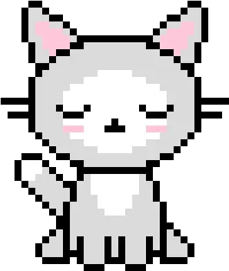 Kawaii Cat Pixel Art Maker Pixel Art Cat Halloween Png Kawaii Pixel Transparent