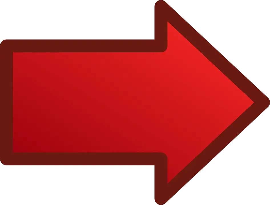 Curve Red Arrow Png