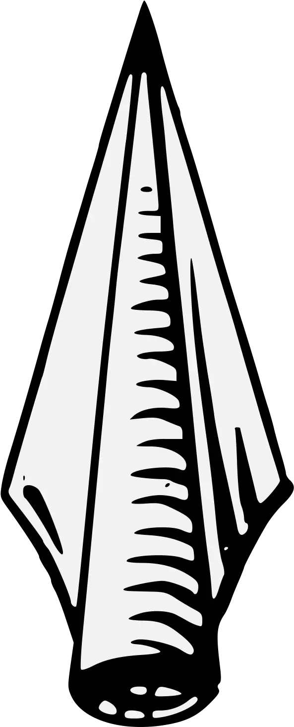 Png Black And White Spearhead Traceable Heraldic Art Clipart Spear Head Clipart Andy Biersack Png