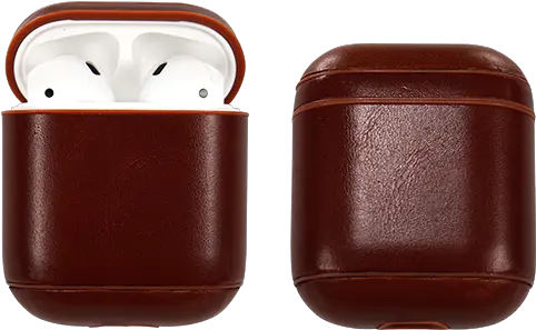 Brown Airpods Leather Case In India Png Airpods Png
