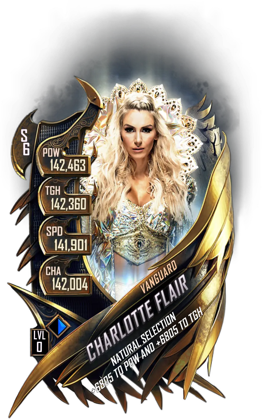 Wwesc S6 Charlotte Flair Vanguard Wwe Supercard Alexa Bliss Vanguard Png Flair Png