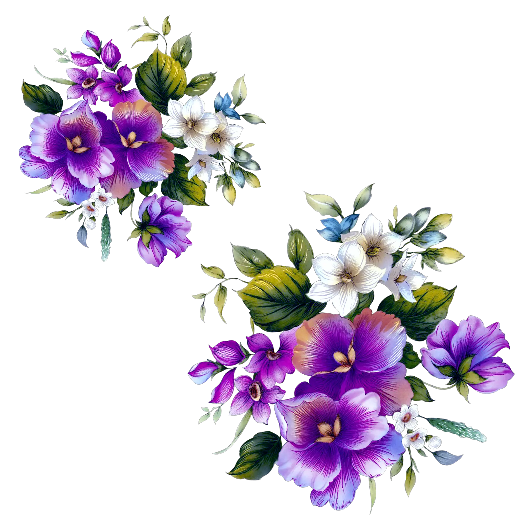 Download Floral Design Flower Purple Png Flower Pattern Flower Design Transparent Background Floral Pattern Png