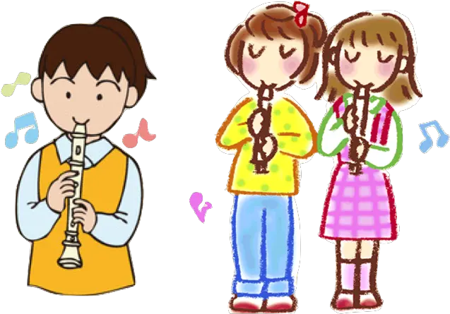 Class Children Playing Recorders Clipart Png Recorder Transparent Background