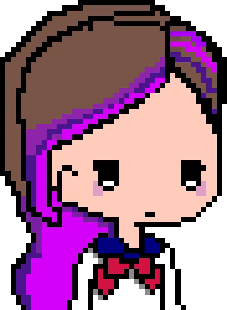 Pixilart Sombra Overwatch Mixed With Sailor Moon By Minecraft Pixel Art Of Sailor Moon Png Sombra Overwatch Png