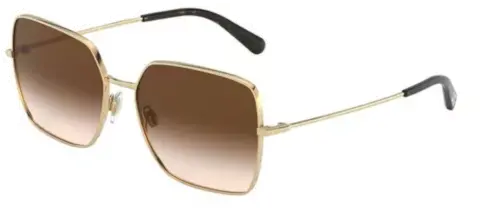 Dolce U0026 Gabbana Womenu0027s Sunglasses Square Brown Gradientgold Png Square Glasses Png