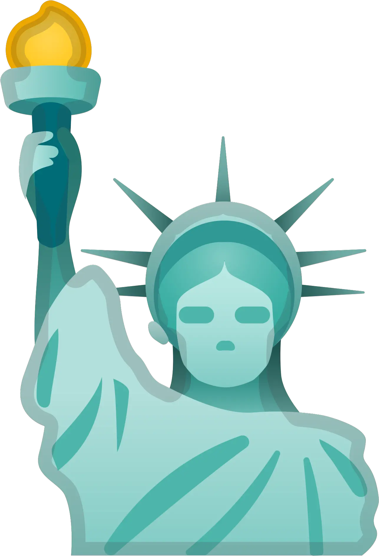 Statue Of Liberty Icon Noto Emoji Travel U0026 Places Iconset Statue Of Liberty Png Sculpture Png