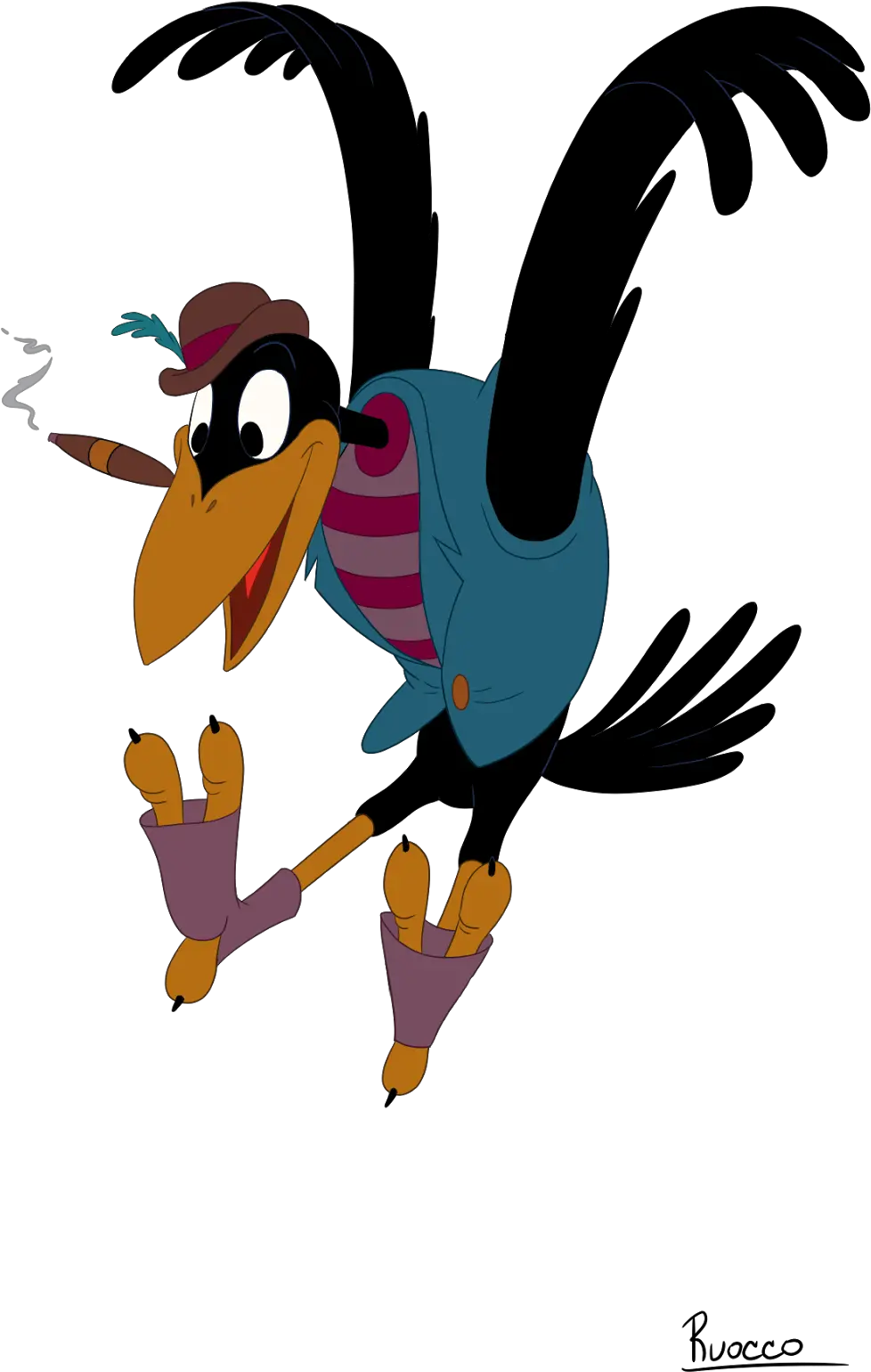 Crow Vector Transparent U0026 Png Clipart Free Download Ywd Cartoon Crows Crow Transparent Background