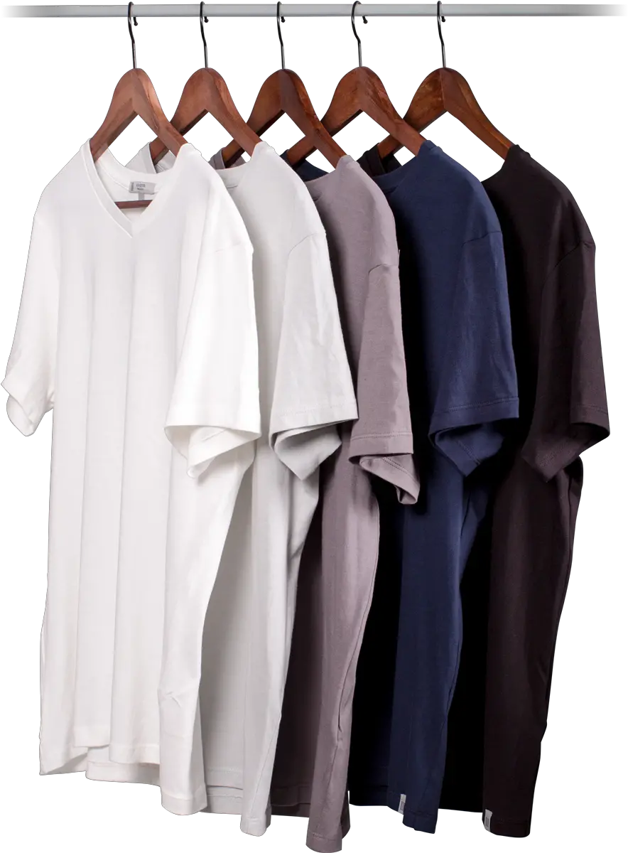 Row Of Tees Hanger With Clothes Png Hanger Png