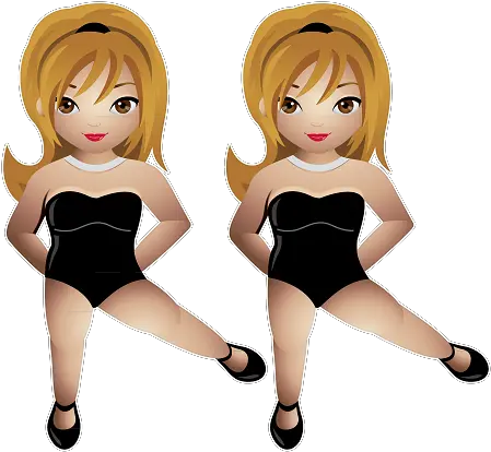 Dancing Twins Emoji Get Your For Women Png Dancing Emoji Png