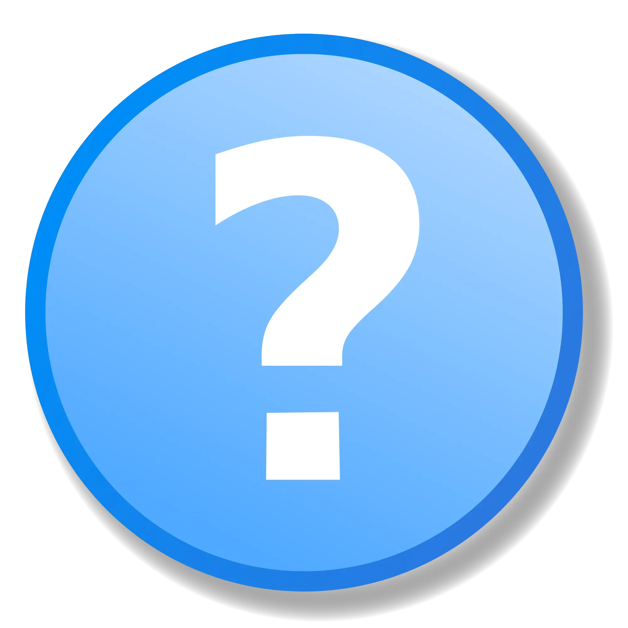 Mark Question Png White Circle 18x18