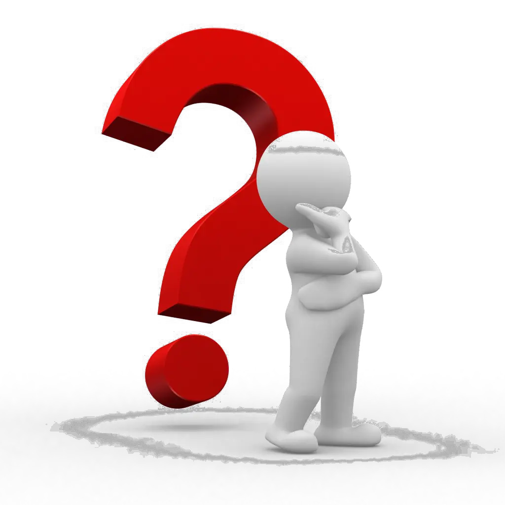 Man Thinking Blue Question Mark Png Transparent