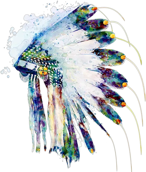 Indian Colorful Headdress Kids T Indian Headdress Art Png Indian Headdress Png