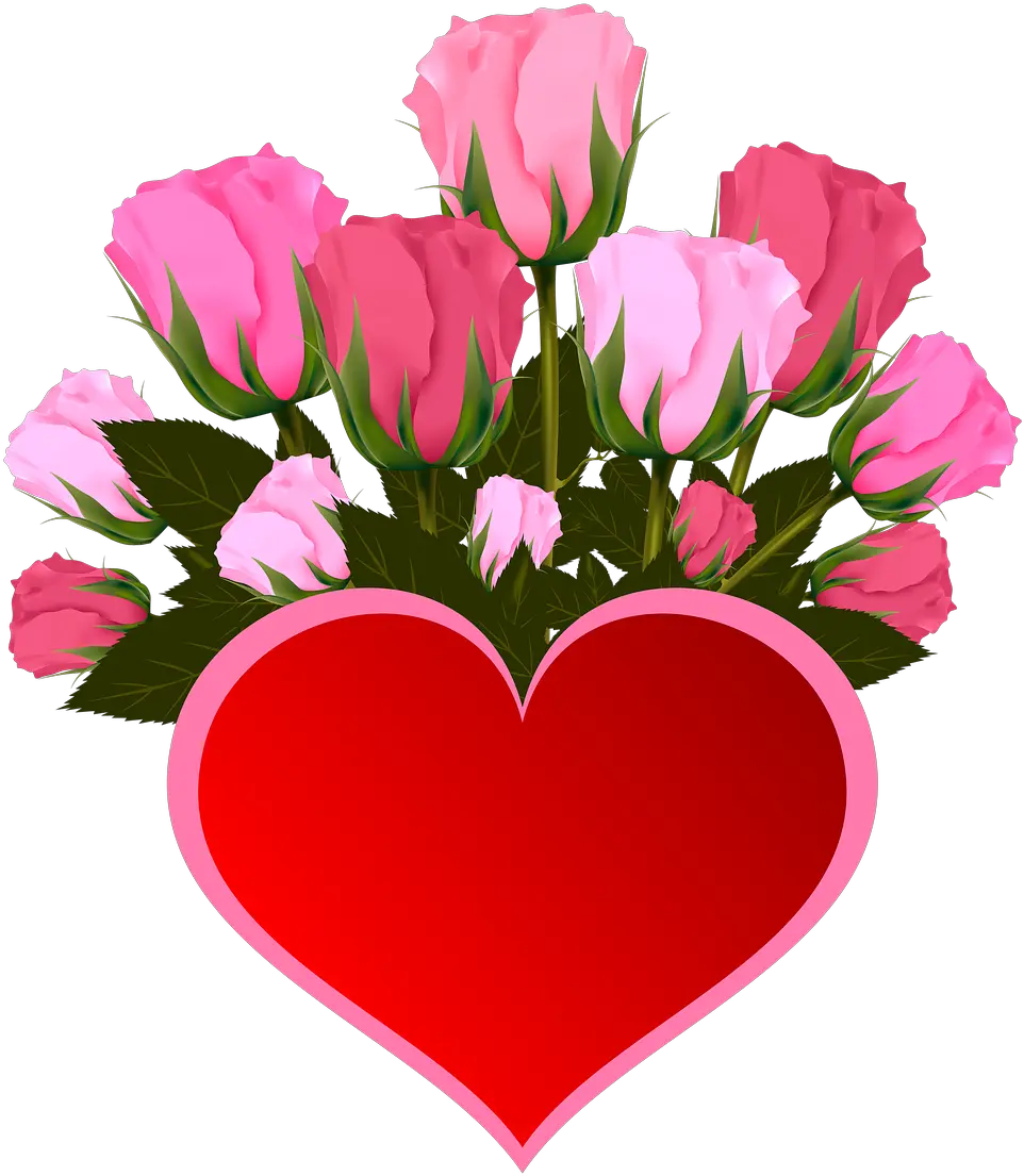 Download Free Photo Of Flowersrosespinkbouquetheart Flores Imagenes De Rosas Png Bouquet Transparent Background