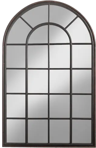 Black Windowpane Andrea Mirror Round Steel Windows Png Window Pane Png