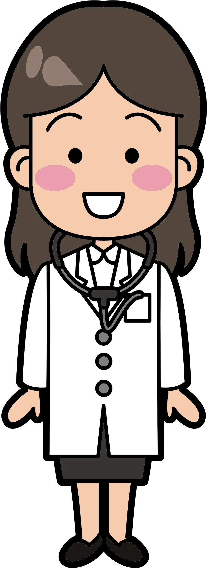 Free Doctor Clipart Black And White Female Doctor Clipart Png Clip Art Png