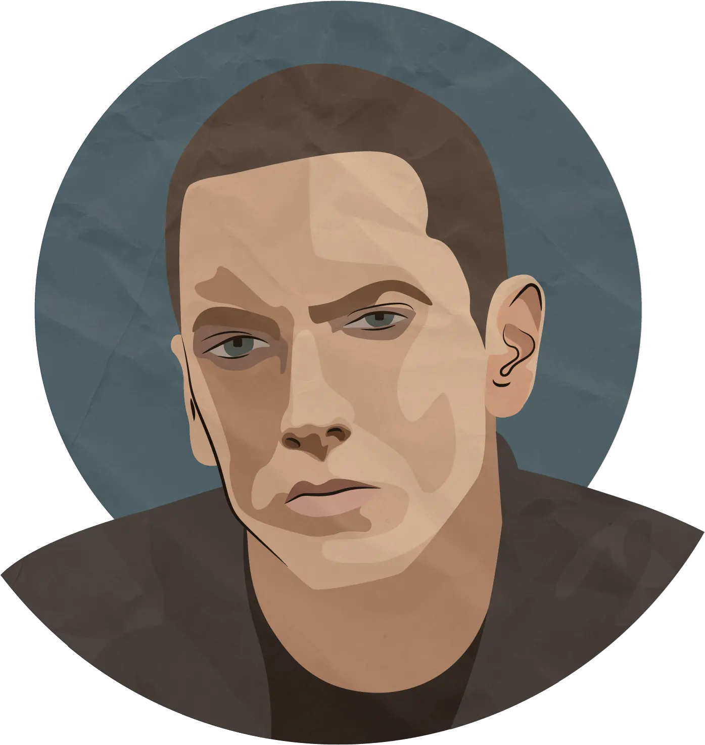 Eminem Portrait Work Of Art Rapper Eminem Full Size Png Eminem Clipart Eminem Png